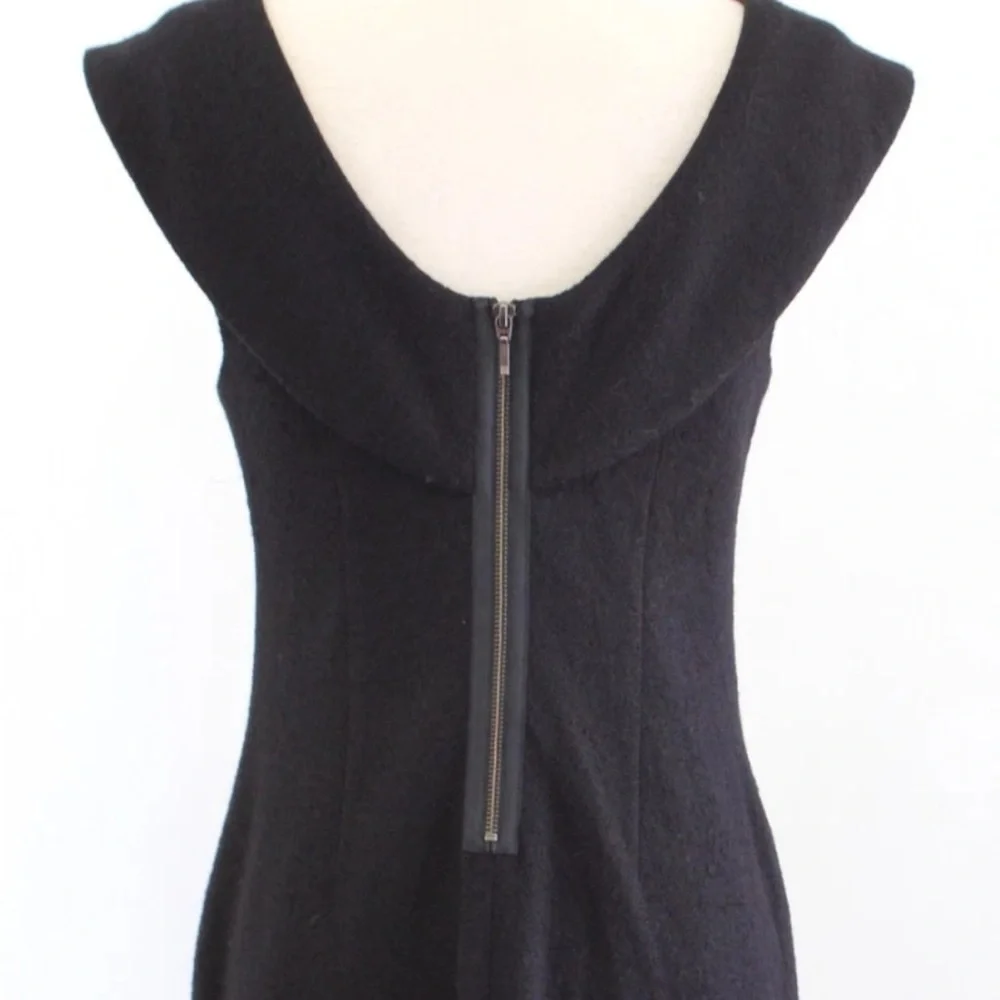 Banana Republic Black Midi Dress size 8 Italian Wool